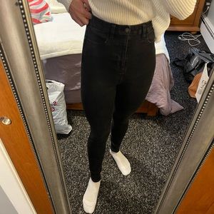 American Eagle Curvy Black High Waist Jeggings black